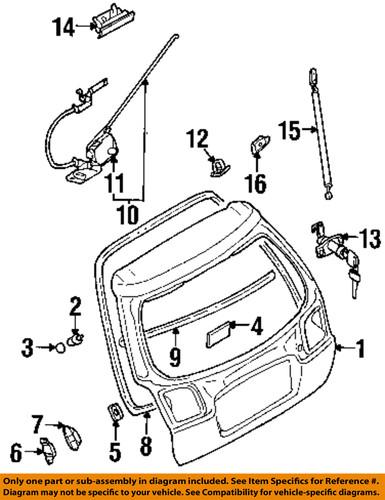 Subaru oem 63269ae020 hatch lift support/lift support