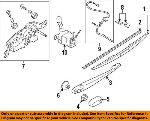 Subaru oem 86542fg080 windshield wiper blade/wiper blade