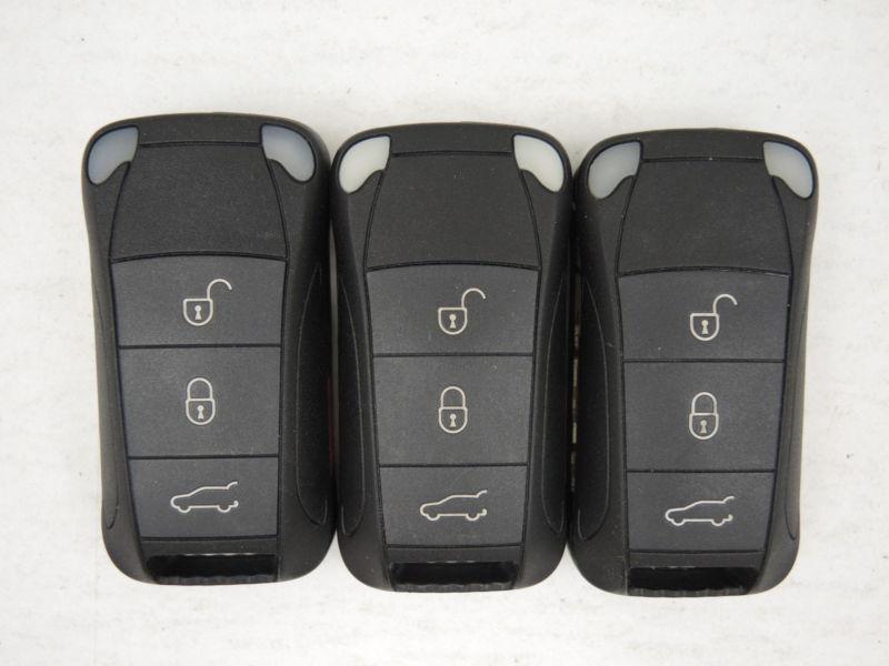Porsche lot of 3 remotes keyless entry remote fcc id:kr55wk45022