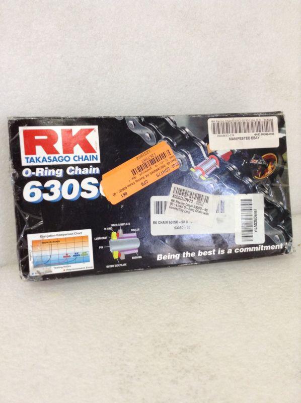 Rk racing chain 630so-90 90 link o-ring chain w/ connecting link new b-75