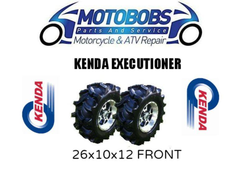 Pair of kenda executioner k538 atv tires (2) 26x10x12