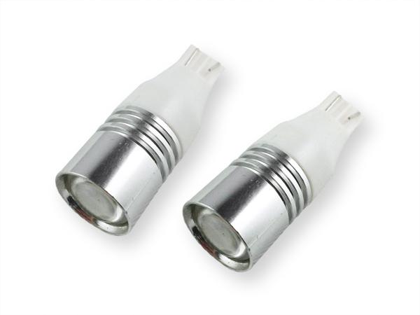 2 x white car led t15/t10/194 7w cree q5 single filament light bulb lamp