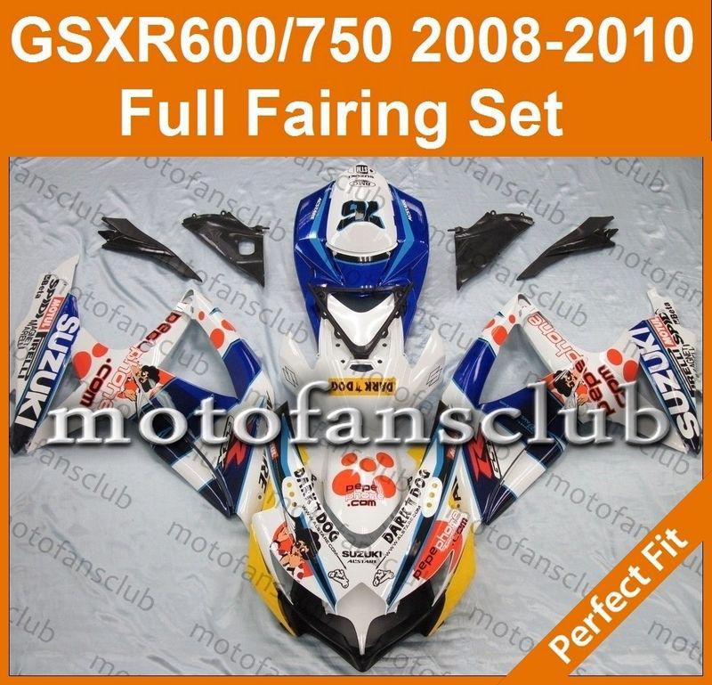 Fit suzuki gsxr 750 gsxr 600 08 09 10 gsx-r 2008 2009 2010 fairing #07 c