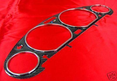 Usa 92-99 bmw e36 3 series m carbon bezel + chrome gauge rings 97 98 free ship!