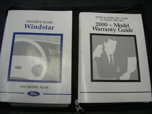 2000  ford windstar  owners manual 