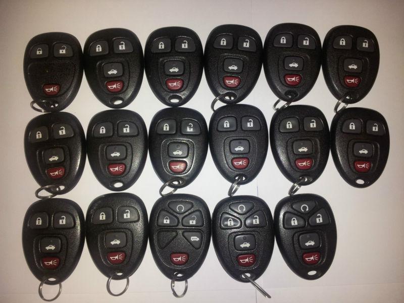Gm lot of 17 remotes keyless entry remote great condition - free shipping!