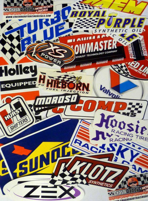 Racing decals sticker set 26+ grab bag new in pairs for tool box garage mancave