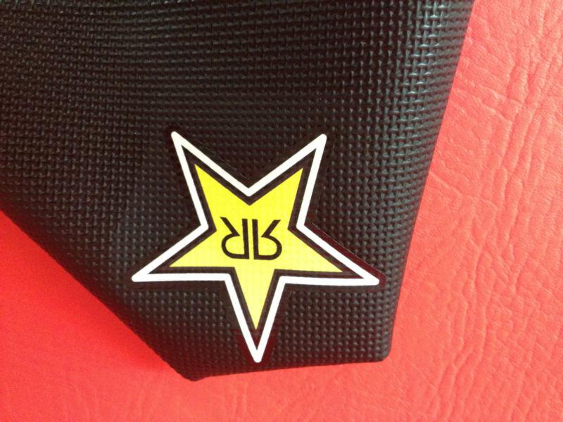 New black rockstar kawasaki gripper seat cover kx80 kx85 kx100 1990-2012