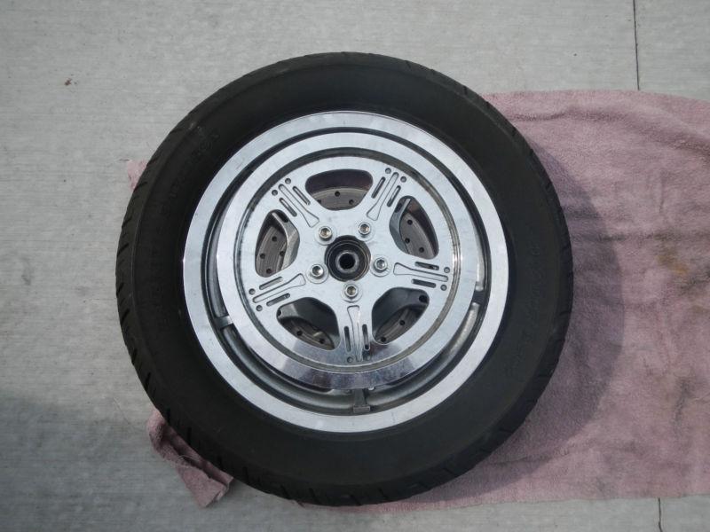 Harley davidson lightning  star rims, matching pulley, rotors and tires