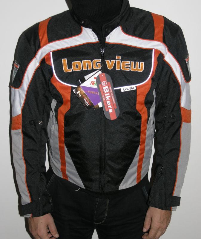 New touring / mx dirt bike / supermoto motorcycle riding textile jacket l