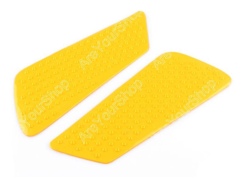 Tank traction pad side gas knee grip protector ducati 848 998 1098 1198 yellow