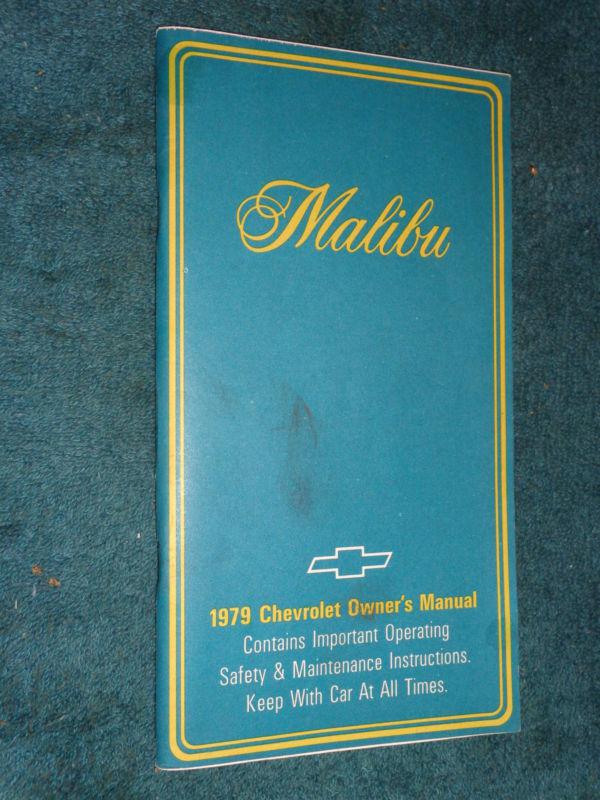 1979 chevrolet malibu owner's manual  / original guide book