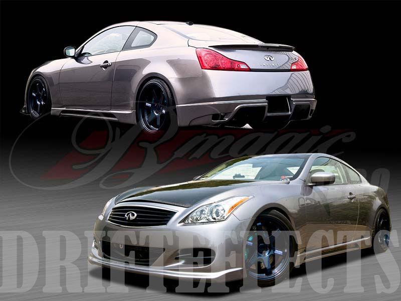 2008-2012 infiniti g37 coupe 2dr ait s-tech style full body kit bumper skirts