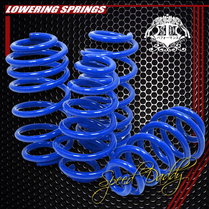 1.5" drop racing suspension lowering springs/spring 02-05 audi a4 fwd 2/4dr blue