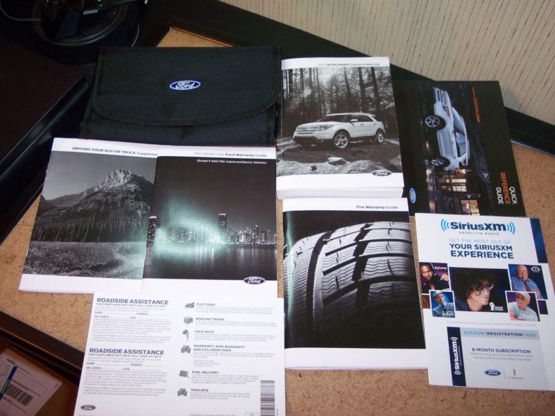 2013 ford explorer owners manual guide with case---b0258