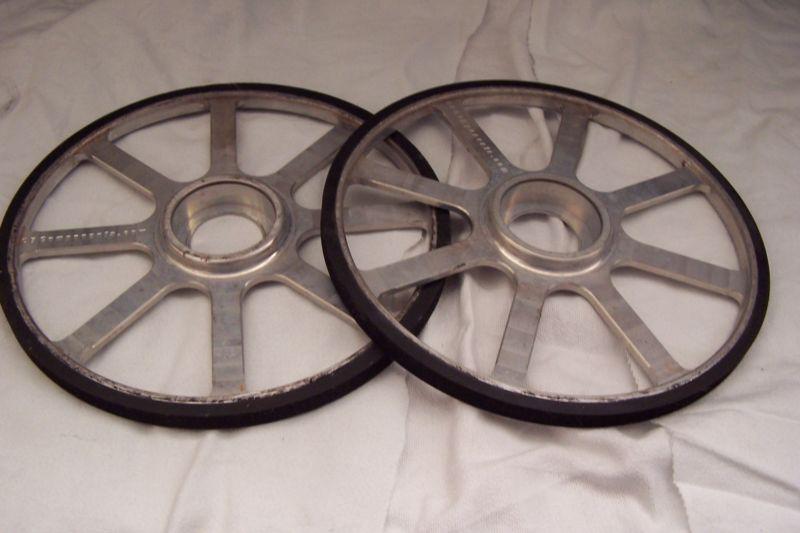 Snowmobile billet wheels with rubber 9inch