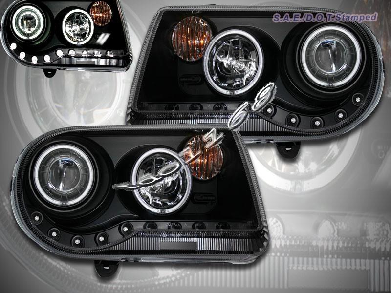 2005-2010 chrysler 300c / srt-8 projector headlights black