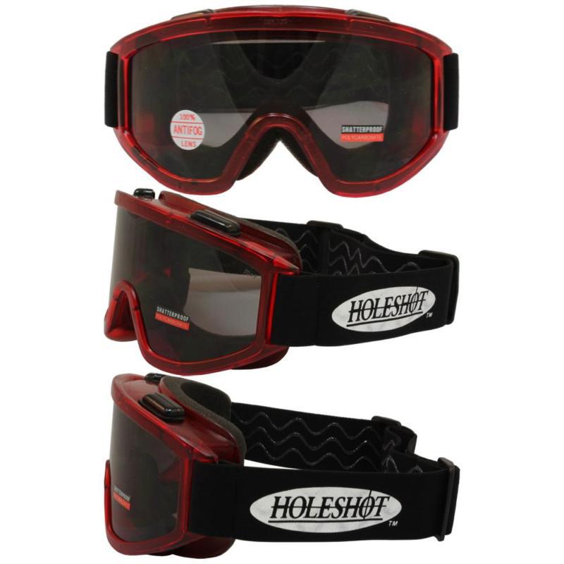 Red frame offroad goggles