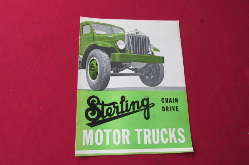 Vintage sterling truck chain drive sales brochure models j h  1949 motors