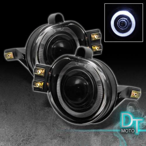 Smoke 02-08 ram 04-06 durango halo projector fog lights smoked lamps w/ switch