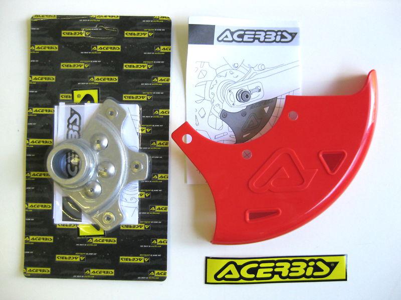 Acerbis rear disc cover red mount kit crf 250 450 r x 06 07 08 09 10 11 12 new