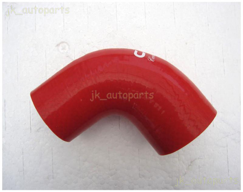 2.25" to 2.5" inch silicone elbow 90 degree reducer red hose turbo 57mm/64mm