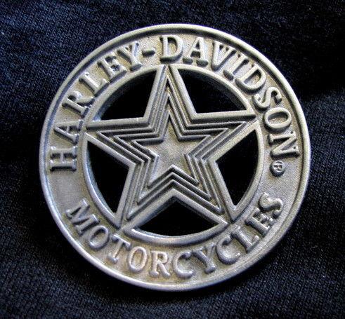 Harley-davidson motorcycle biker star jacket vest pin 