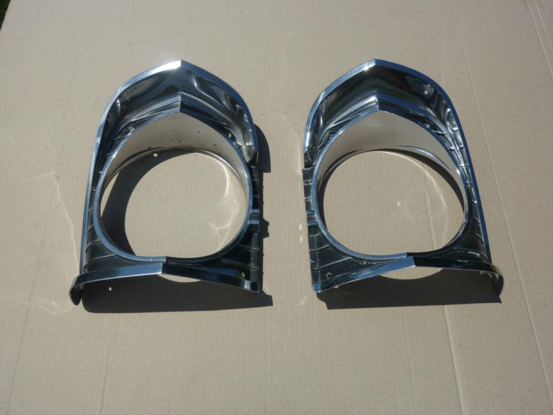 1967 chevy ii nova  ss, all models headlight bezels -- 1 pair l & r 