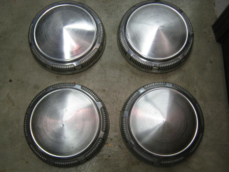 1970's mopar dodge plymouth dog dish hubcaps set of 4 very good condition used