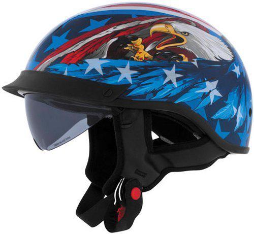 Cyber u-72 half helmet with internal sunshield us eagle xxl/xx-large