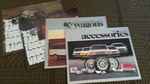 3 1982 dodge truck brochures with bonus