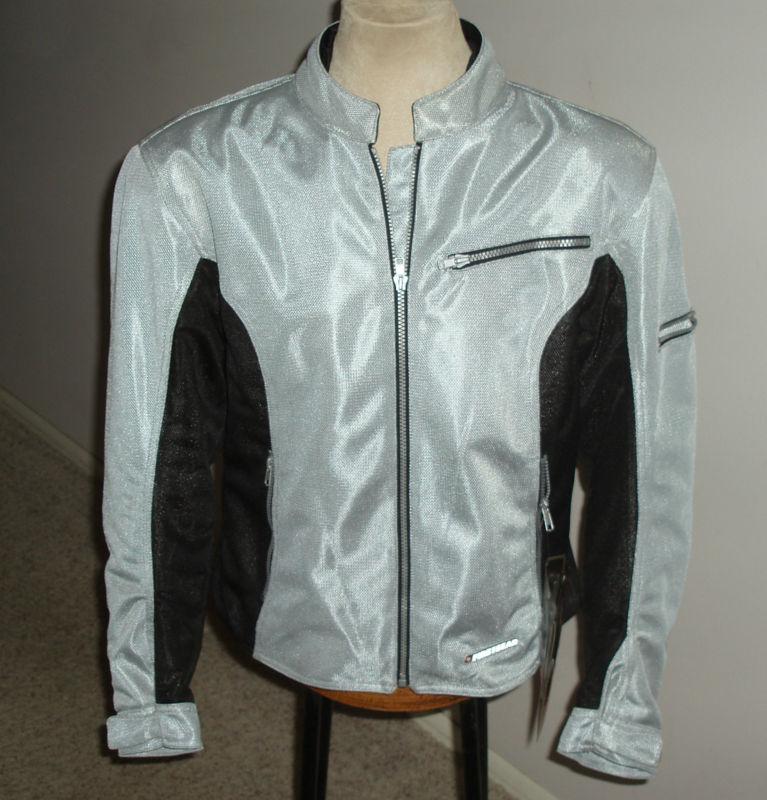 Women's firstgear contour mesh jacket, sz 2 xl - gray & black - new $130