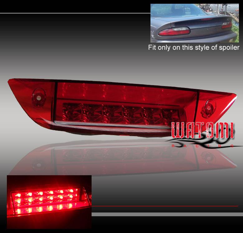 93-02 chevy camaro z28 led third 3rd brake tail light lamp red lens rs z28 ss