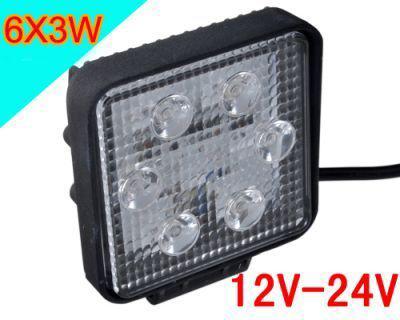 Lot 2x 18w led work light 12v 24v motor car driving auto camping bike pair