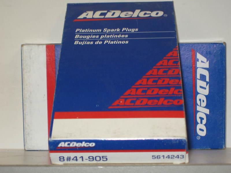 Ac spark plugs 41-905 box of 8 nos