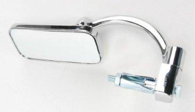 Chrome true vision rectangular bar end mirror 20-34020 "el chico" style