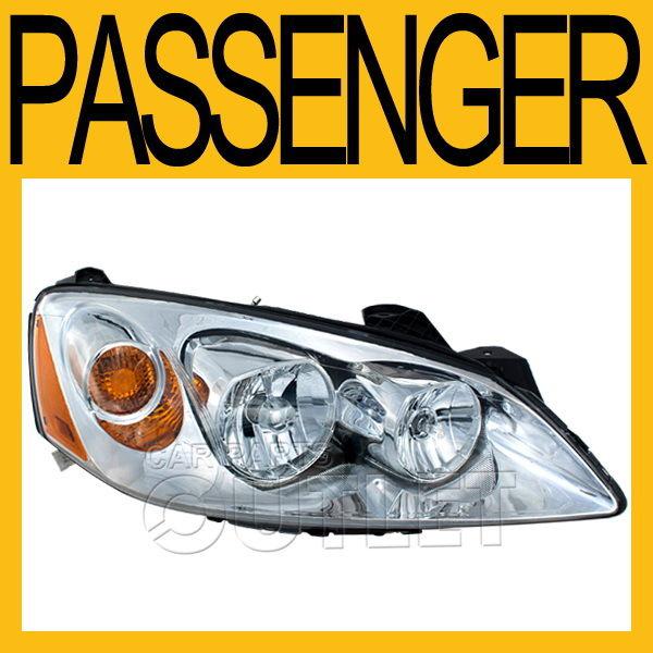 05-10 pontiac g6 right headlight gm2503255 halgoen head lamp 2/4dr wo ctf pkg rh