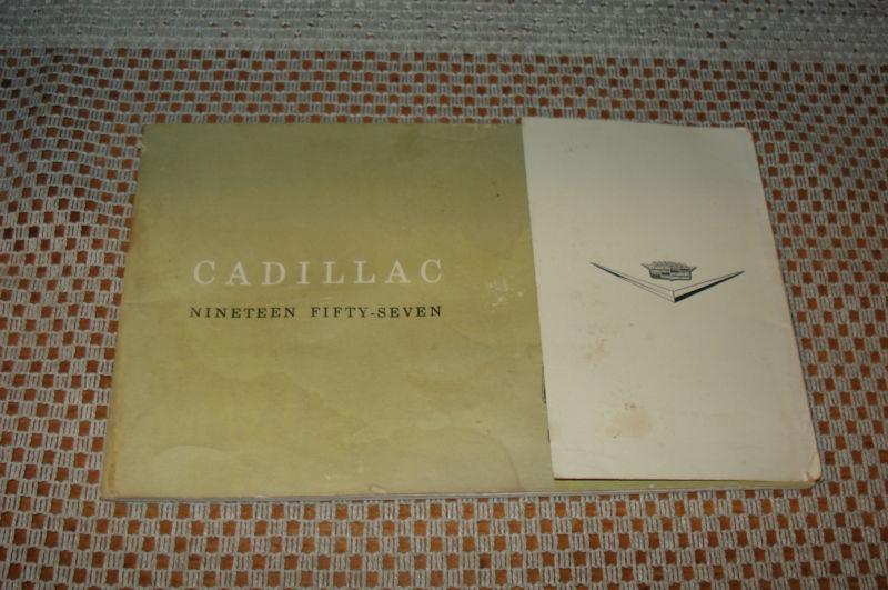 1957 cadillac owners manual original glovebox book rare