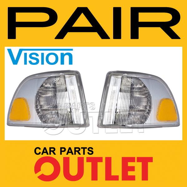 98-00 volvo c70 s70 v70 pair front signal lamp vo2520101 corner light vo2521101