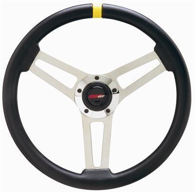 Grant top marker competition steering wheel 14.5" dia 3 spoke 2.75" dish 1076