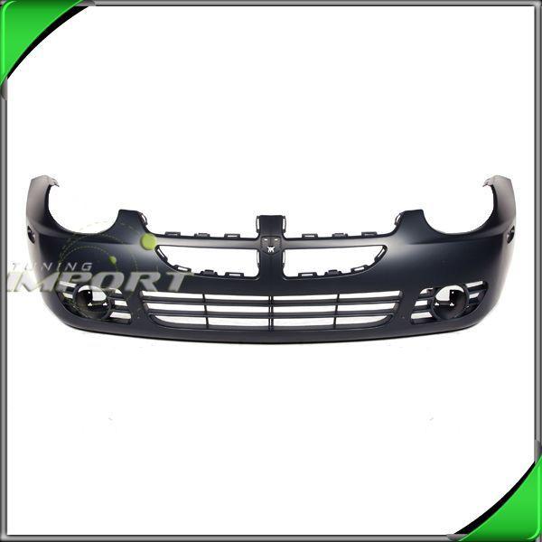 03-05 neon se sxt rt front bumper cover replacement plastic primed w/ fog holes