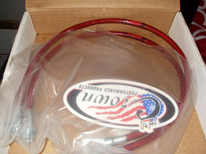 Crown performance front brake line extensions for 90-96 yj wrangler flexible