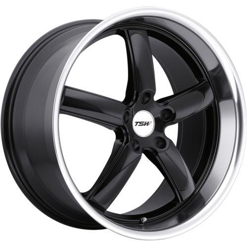 19x8 black tsw stowe wheels 5x120 +35 honda pilot ridgeline mini