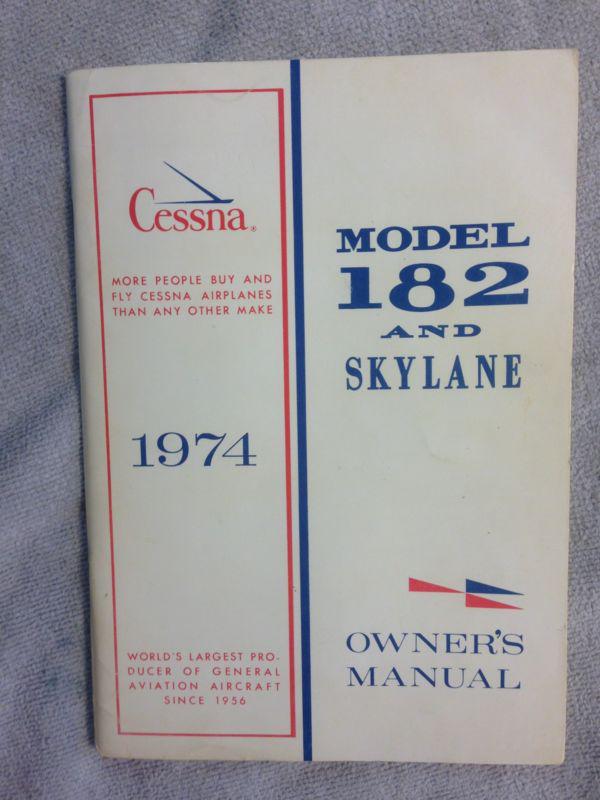 Cessna model 182 and skylane owners manual  clean condition