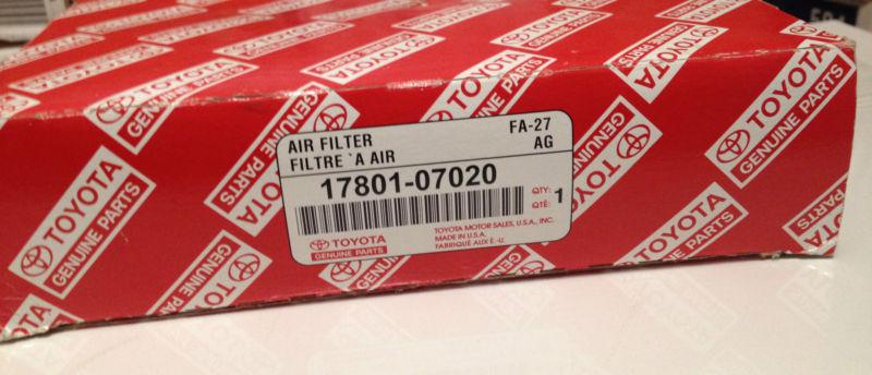 Toyota genuine part air filter 17801-07020 ***cheap*** nib