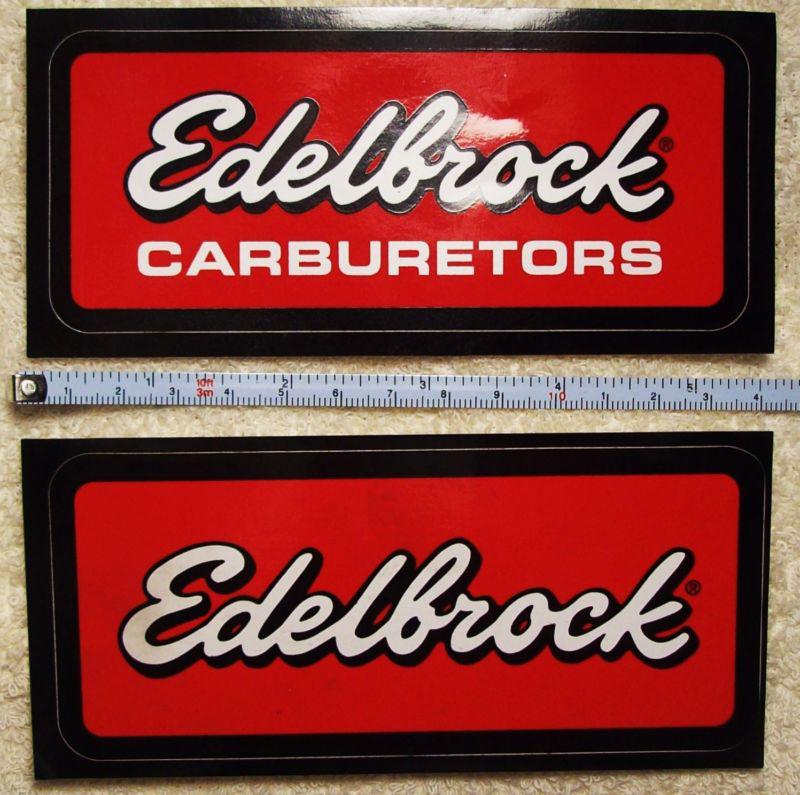 Edelbrock   racing stickers - decals  