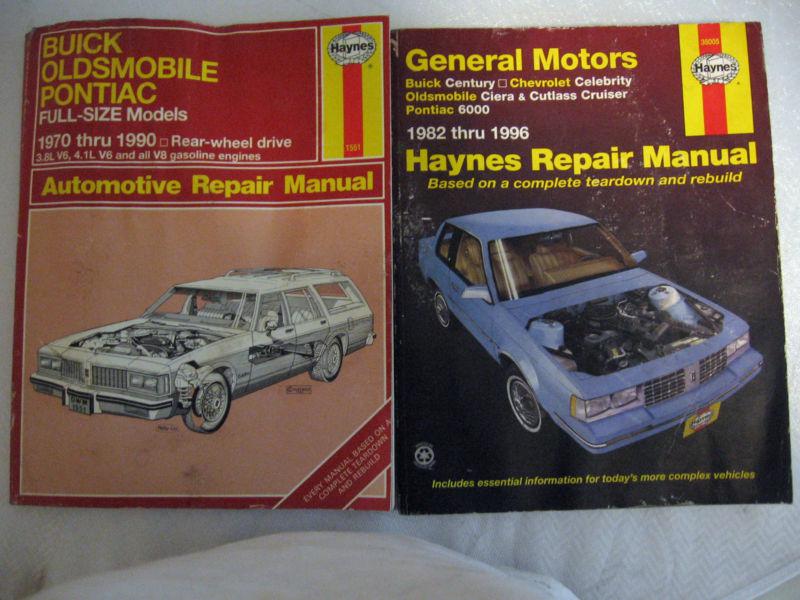 Buick haynes repair manual lot of 2