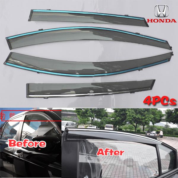 Rain guards vent wind deflector window visors exterior for 2013 honda accord aa