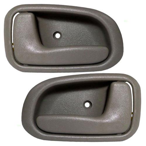 New pair set inside interior light gray door handle 93-97 geo toyota aftermarket