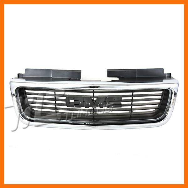 98-04 gmc sonoma jimmy sle slt bright argent front plastic grille front